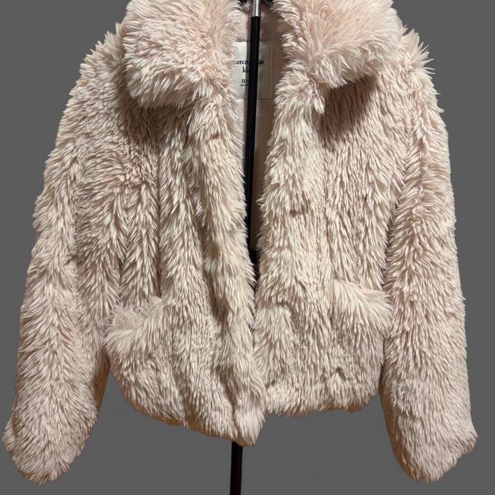Abercrombie fitch pink faux jacket